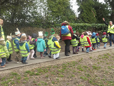 Children going to the park